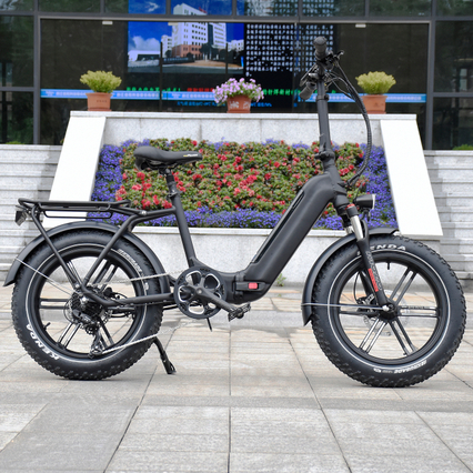 Piilotettu akku taitettava 20 'tuumainen rasvarengas takanapamoottoripyörä 7-vaihteisella vaihteistolla